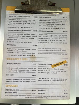 Menu photo 1 Eggslut Portland, OR