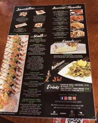 Menu photo 4 Sushi Sonora Phoenix, AZ