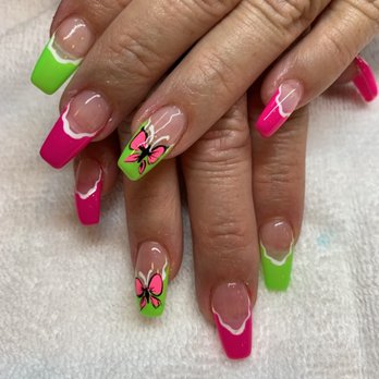 Allure Nails & Spa - Gel nails wave and butterflies - Nail Salons Near Me - Williamsburg, Virginia Allure Nails & Spa - Gel nails wave and butterflies - Nail Salons Near Me - Williamsburg, Virginia