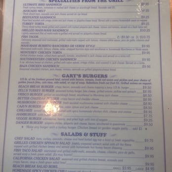 Beach Break Cafe - Side #1 of the menu - Breakfast & Brunch Near Me - Oceanside, California Beach Break Cafe - Side #1 of the menu - Breakfast & Brunch Near Me - Oceanside, California