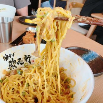 Kajiken - Noodle Pull after everything is mixed - Ramen Near Me - Seattle, Washington