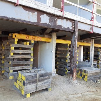 SJ Hauck Construction - Shoring in a 5 story hotel. this load bearing wall was being removed. - Foundation Repair Near Me - Pleasantville, New Jersey SJ Hauck Construction - Shoring in a 5 story hotel. this load bearing wall was being removed. - Foundation Repair Near Me - Pleasantville, New Jersey