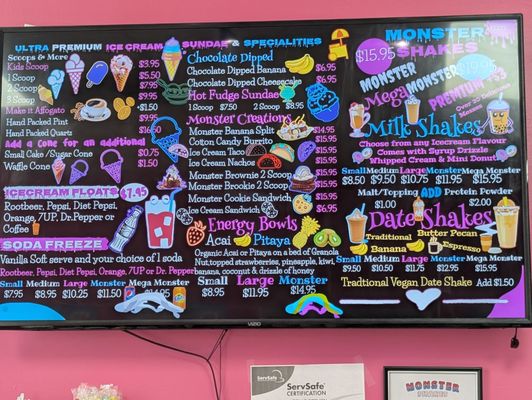 Menu photo 2 Monster Shakes Palm Springs, CA Menu photo 2 Monster Shakes Palm Springs, CA