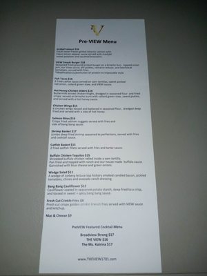 Menu photo 2 The View 1701 Broadview, IL
