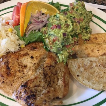 Alegrias Seafood - Grilled Chicken that came with Cheese Quesadillas,Rice, Salad and fresh Guacamole! - Seafood Near Me - Chicago, Illinois