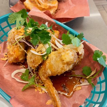 Potluck Hawker Eatery - Stick wings ($7) half order, so big! - Indonesian Near Me - Vancouver, British Columbia Potluck Hawker Eatery - Stick wings ($7) half order, so big! - Indonesian Near Me - Vancouver, British Columbia
