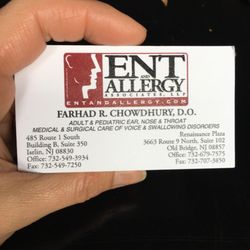 Farhad Chowdhury, DO - Best ENT doc in Town! Adenoidectomy was agreat success! Thank you Dr. Chowdhury!!!