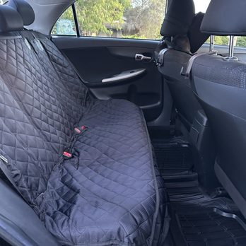 AAA Mobile Detail - interior (rear) -- found small crumbs and dirt, not much, but still.. - Auto Detailing Near Me