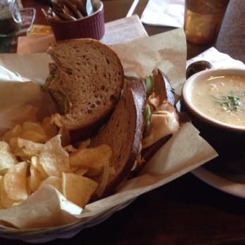 The Yellow Deli - A sandwich I could have made better at home and thin, bland cauliflower soup. Don't bother with this place! - Salad Near Me - Boulder, Colorado