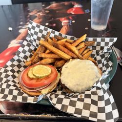 Tailgater's - The avocado burger before the condiments.