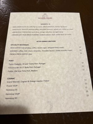 Menu photo 6 School House Restaurant & Tavern Sanger, CA Menu photo 6 School House Restaurant & Tavern Sanger, CA