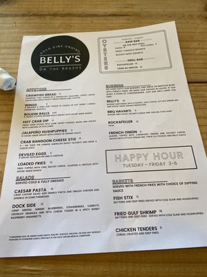 Menu photo 8 Belly’s On The Brazos Freeport, TX Menu photo 8 Belly’s On The Brazos Freeport, TX