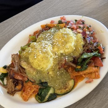 Millie's Cafe - Pasadena - chilaquiles benedict add veggies (BOMB) (ig: @nigirigirlsforever) - Breakfast & Brunch Near Me - Pasadena, California