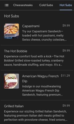 Menu photo 8 Capriotti's Sandwich Shop Bentonville, AR
