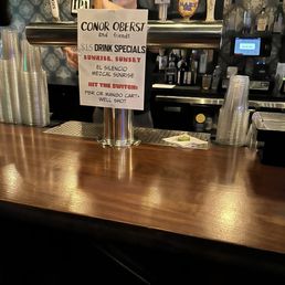 Conor Oberst and Friends - first night of the residency - themed drink specials Conor Oberst and Friends - first night of the residency - themed drink specials