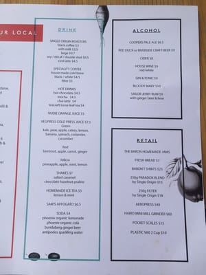 Menu photo 5 The Baron Castle Hill, NSW Menu photo 5 The Baron Castle Hill, NSW