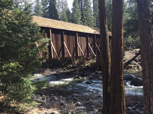 Historic Wawona Covered Bridge by null