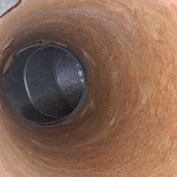 After - interior of duct