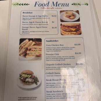 The Promise Cafe - Food menu - Coffee & Tea Near Me - Overland Park, Kansas