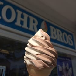 Kohr Bros Frozen Custard - Peanut butter & chocolate custard swirl - size small $4.50 w/ tax
