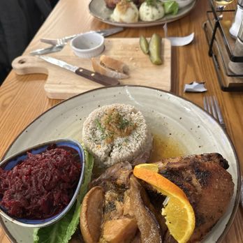 Opolska - Our roast duck with sides - Polish Near Me - Schamburg, Illinois
