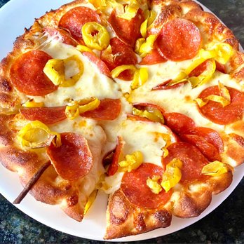 Ziggy's Pub & Restaurant - White Pizza with Pepperoni and Banana Peppers - American Near Me - Amherst, Ohio