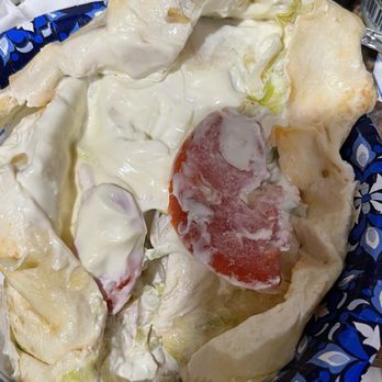 Jersey Mike's Subs - No tuna just mayo with toppings - Fast Food Near Me - Hillsborough, New Jersey Jersey Mike's Subs - No tuna just mayo with toppings - Fast Food Near Me - Hillsborough, New Jersey