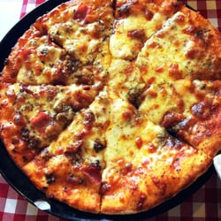 Friuli Trattoria - All meat pizza and tre formaggi