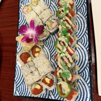Kyoto Sushi & Steak - Green lady, spicy tuna avocado and California rolls. - Sushi Bars Near Me - Georgetown, Texas