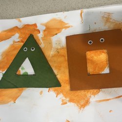 Montiel Family Childcare - Learning her shapes