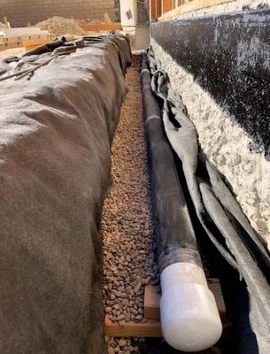 French train system - Customer had a lot of water coming into his basement so we installed a French drain system and waterproof sealed his basement foundation French train system - Customer had a lot of water coming into his basement so we installed a French drain system and waterproof sealed his basement foundation