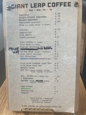 Menu photo 5 Giant Leap Coffee Houston, TX Menu photo 5 Giant Leap Coffee Houston, TX