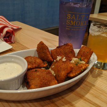 Salt + Smoke - BBQ Toasted Ravioli with tangy ranch - Barbeque Near Me - Saint Charles, Missouri Salt + Smoke - BBQ Toasted Ravioli with tangy ranch - Barbeque Near Me - Saint Charles, Missouri