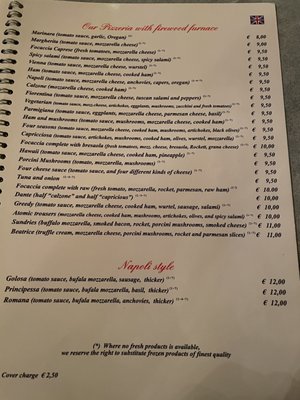 Menu photo 1 Trattoria Pizzeria Dante Florence, FI Menu photo 1 Trattoria Pizzeria Dante Florence, FI