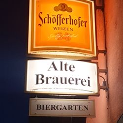 Alte Brauerei - Schild