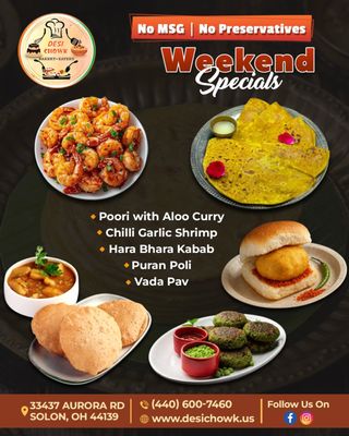 Menu photo 4 Desi Chowk Eatery and Bakery Solon, OH
