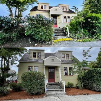 Van's Landscape - Before / after shots of in front - now I can plant some seasonal plants! - Landscaping Near Me