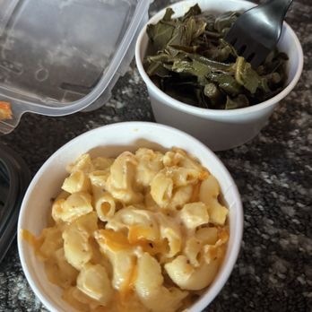 Fixins - Mac and cheese and greens - Soul Food Near Me - Detroit, Michigan Fixins - Mac and cheese and greens - Soul Food Near Me - Detroit, Michigan