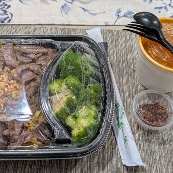 CoCoCurry - Marinated Steak Strips and a side of steamed broccoli - Thai Near Me - San Diego, California