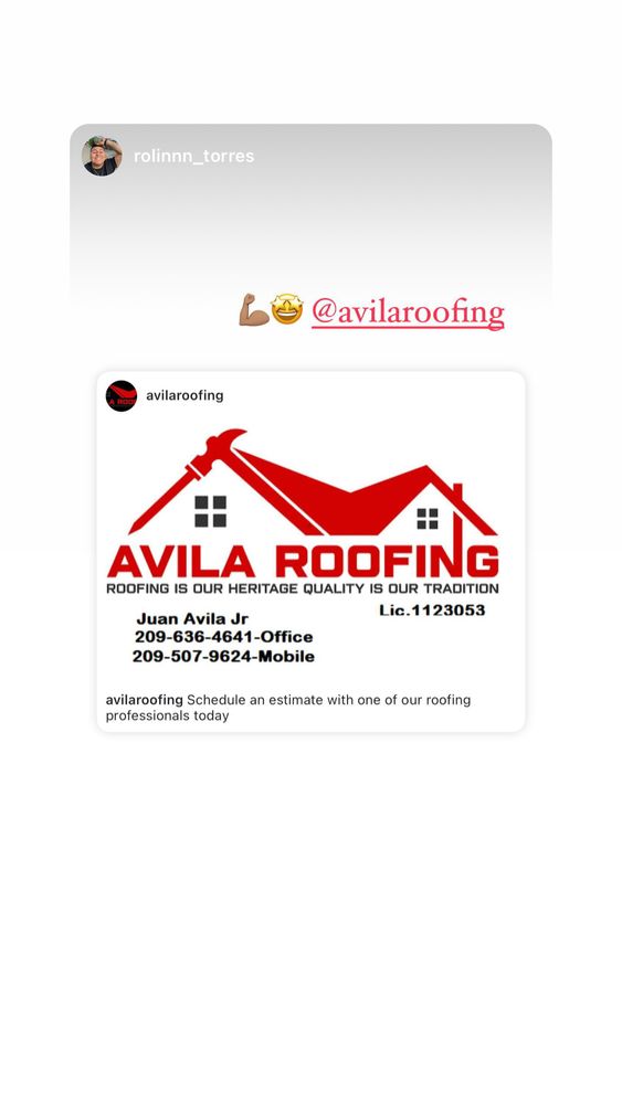 Slide of Avila Roofing
