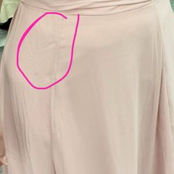 Stains on the dress we were picking up