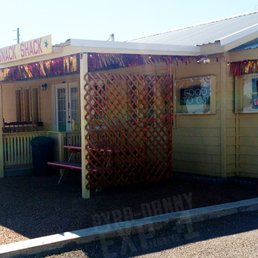 This is a little building - the only area open to the public is the picnic tables up front and the room to the right (that's where you order