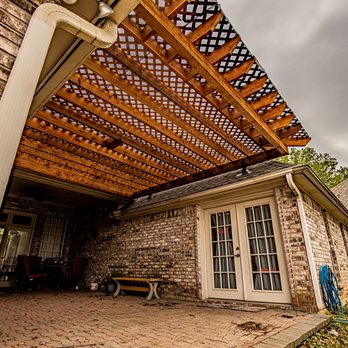 Precision Outdoors - Suspended pergola - Landscaping Near Me
