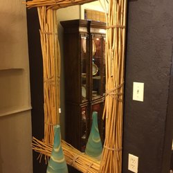 Vignette Consignment & Design - Designer bamboo mirror