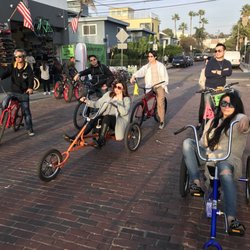 Beach Front Bike - The Venice Eight! XD (Including me, the cameraman)