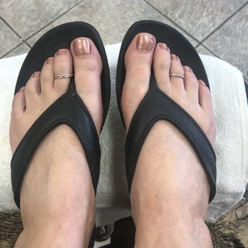 Affection Nails - My Toes-"Peachy Keen"! - Nail Salons Near Me - Agoura Hills, California