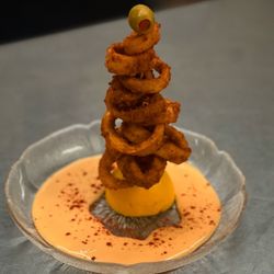 The Ranch - Pretzel Fried Calamari, Beer-Cheese Fondue