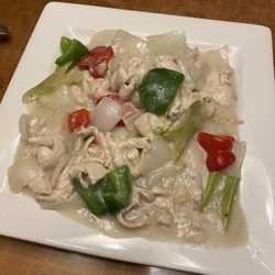 Sugar Cane - Nose-Blow chicken. Snot Chicken. Supposed to be lemongrass chicken but not a single piece of actual lemongrass.