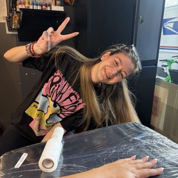 Cleopatra Ink - Seray Kafadar, award-winning tattoo artist, after she finished my hand tattoo. - Tattoo Near Me - Seattle, Washington Cleopatra Ink - Seray Kafadar, award-winning tattoo artist, after she finished my hand tattoo. - Tattoo Near Me - Seattle, Washington