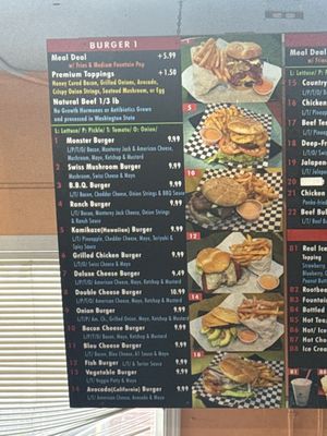 Menu photo 1 Monster Burger Federal Way, WA Menu photo 1 Monster Burger Federal Way, WA